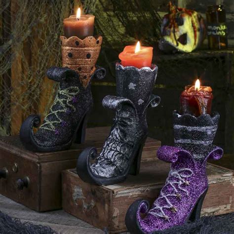 Witch shoe candle displays